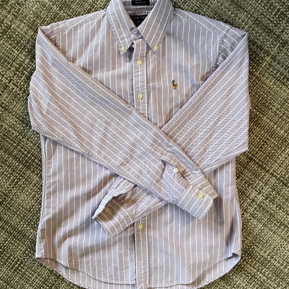Purple striped Ralph Lauren button down